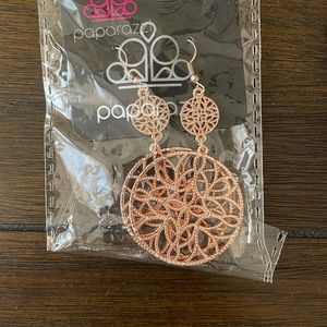Mandala Eden rose gold earring